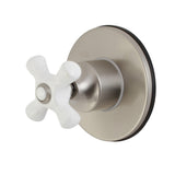Single-Handle Three-Way Diverter Valve with Round Trim Kit