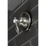 Tudor Single-Handle Three-Way Diverter Valve with Round Trim Kit