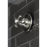 Single-Handle Three-Way Diverter Valve with Round Trim Kit