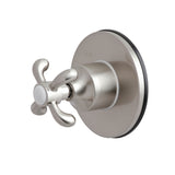 Single-Handle Three-Way Diverter Valve with Round Trim Kit