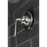 Silver Sage Single-Handle Three-Way Diverter Valve with Round Trim Kit
