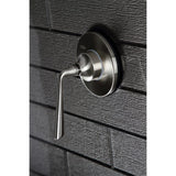 Silver Sage Single-Handle Three-Way Diverter Valve with Round Trim Kit