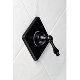 Single-Handle Three-Way Diverter Valve with Square Trim Kit