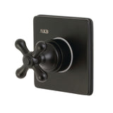 Single-Handle Three-Way Diverter Valve with Square Trim Kit
