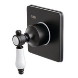 Bel-Air Single-Handle Three-Way Diverter Valve with Square Trim Kit