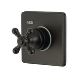 Single-Handle Three-Way Diverter Valve with Square Trim Kit