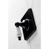 Single-Handle Three-Way Diverter Valve with Square Trim Kit