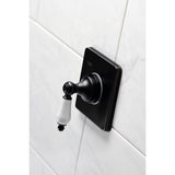 Single-Handle Three-Way Diverter Valve with Square Trim Kit