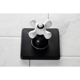 Single-Handle Three-Way Diverter Valve with Square Trim Kit