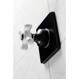 Single-Handle Three-Way Diverter Valve with Square Trim Kit