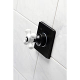 Single-Handle Three-Way Diverter Valve with Square Trim Kit