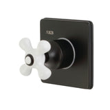 Single-Handle Three-Way Diverter Valve with Square Trim Kit