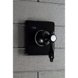 Tudor Single-Handle Three-Way Diverter Valve with Square Trim Kit