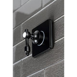 Tudor Single-Handle Three-Way Diverter Valve with Square Trim Kit