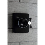 Single-Handle Three-Way Diverter Valve with Square Trim Kit