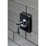 Single-Handle Three-Way Diverter Valve with Square Trim Kit