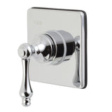 Single-Handle Three-Way Diverter Valve with Square Trim Kit