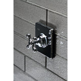 Single-Handle Three-Way Diverter Valve with Square Trim Kit