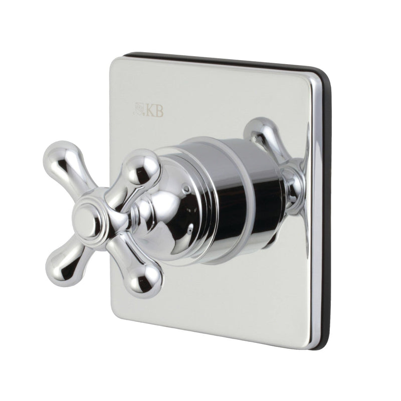 Single-Handle Three-Way Diverter Valve with Square Trim Kit