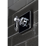 Heirloom Single-Handle Three-Way Diverter Valve with Square Trim Kit