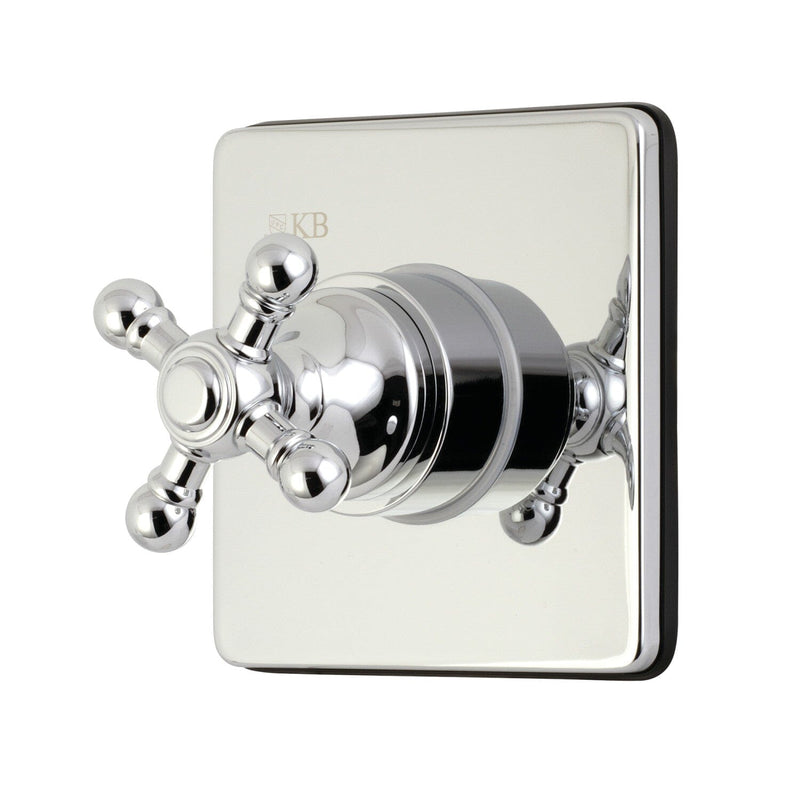 Single-Handle Three-Way Diverter Valve with Square Trim Kit