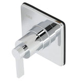 NuvoFusion Single-Handle Three-Way Diverter Valve with Square Trim Kit