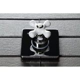 Single-Handle Three-Way Diverter Valve with Square Trim Kit
