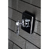 Tudor Single-Handle Three-Way Diverter Valve with Square Trim Kit
