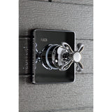 Single-Handle Three-Way Diverter Valve with Square Trim Kit