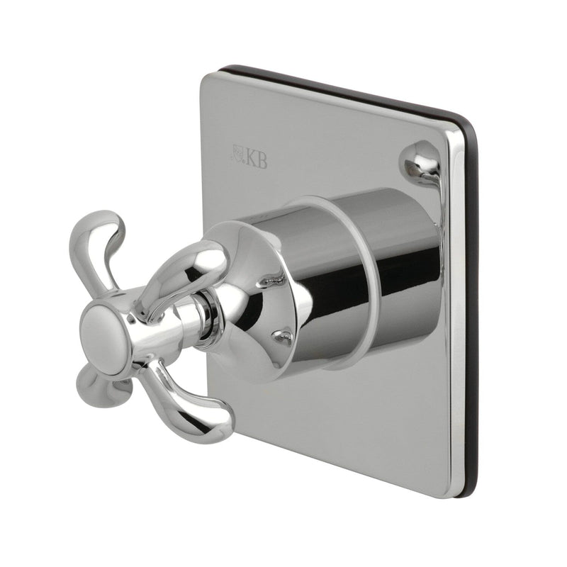 Single-Handle Three-Way Diverter Valve with Square Trim Kit