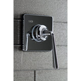 Silver Sage Single-Handle Three-Way Diverter Valve with Square Trim Kit