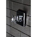 Millennium Single-Handle Three-Way Diverter Valve with Square Trim Kit