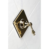 Single-Handle Three-Way Diverter Valve with Square Trim Kit