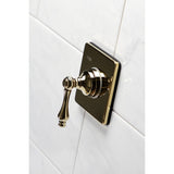 Single-Handle Three-Way Diverter Valve with Square Trim Kit
