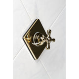 Single-Handle Three-Way Diverter Valve with Square Trim Kit
