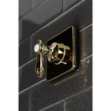 Heirloom Single-Handle Three-Way Diverter Valve with Square Trim Kit
