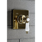 Bel-Air Single-Handle Three-Way Diverter Valve with Square Trim Kit