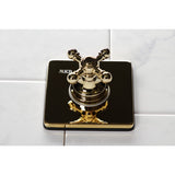 Single-Handle Three-Way Diverter Valve with Square Trim Kit