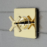 Elinvar Single-Handle Three-Way Diverter Valve with Square Trim Kit