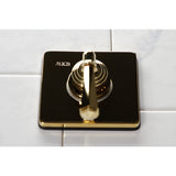 Metropolitan Single-Handle Three-Way Diverter Valve with Square Trim Kit