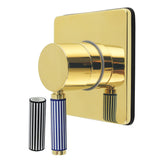 Verona Single-Handle Three-Way Diverter Valve with Square Trim Kit