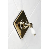 Single-Handle Three-Way Diverter Valve with Square Trim Kit