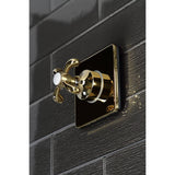 Single-Handle Three-Way Diverter Valve with Square Trim Kit