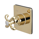 Single-Handle Three-Way Diverter Valve with Square Trim Kit
