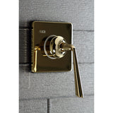 Silver Sage Single-Handle Three-Way Diverter Valve with Square Trim Kit