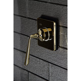 Silver Sage Single-Handle Three-Way Diverter Valve with Square Trim Kit