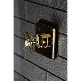 Millennium Single-Handle Three-Way Diverter Valve with Square Trim Kit