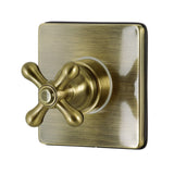 Single-Handle Three-Way Diverter Valve with Square Trim Kit