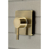 Concord Single-Handle Three-Way Diverter Valve with Square Trim Kit