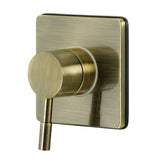 Concord Single-Handle Three-Way Diverter Valve with Square Trim Kit